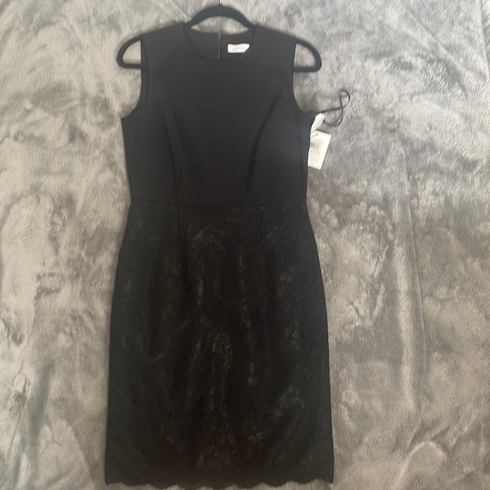 Black lace Calvin Klein Dress -new with tags size 6